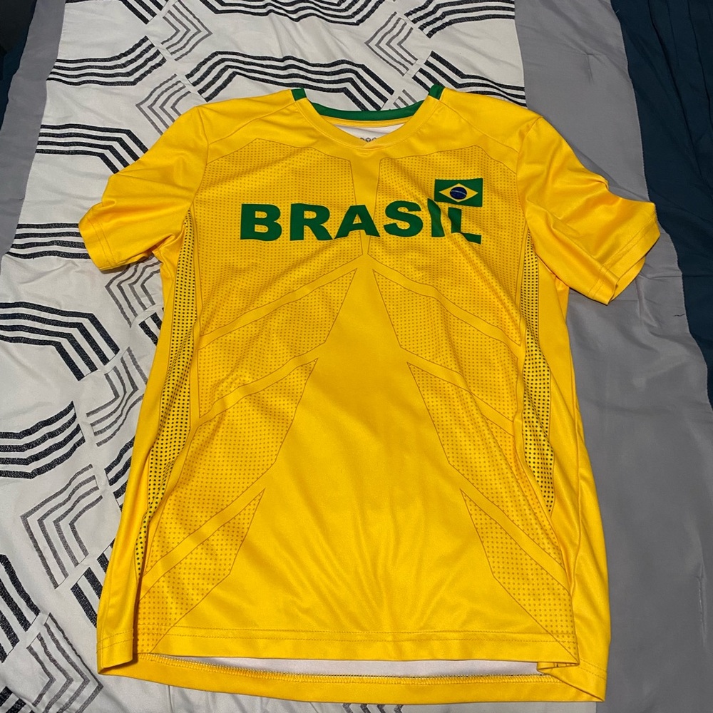 Brazil Men's Yellow Soccer Jersey